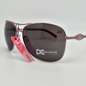 Sundog 41070 Freestyle Rose Gold Frame PC Grey Lens Aviator Golf Sunglasses 61mm